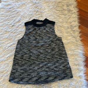 Anthropologie Sundays in Brooklyn black and gray polyester stretch tank top